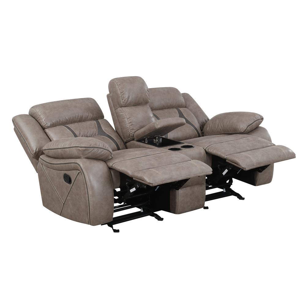 Tyson Reclining Glider Console Loveseat. Picture 8
