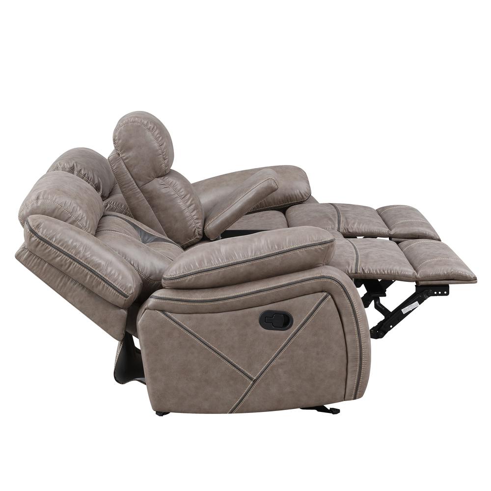 Tyson Reclining Glider Console Loveseat. Picture 9
