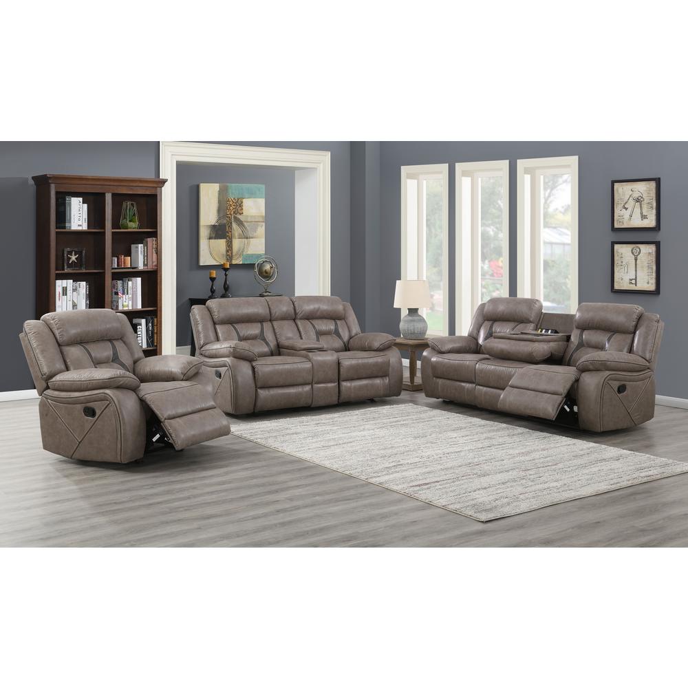 Tyson Reclining Glider Console Loveseat. Picture 10