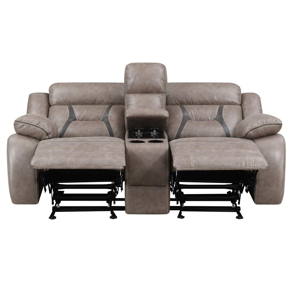 Tyson Reclining Glider Console Loveseat. Picture 11