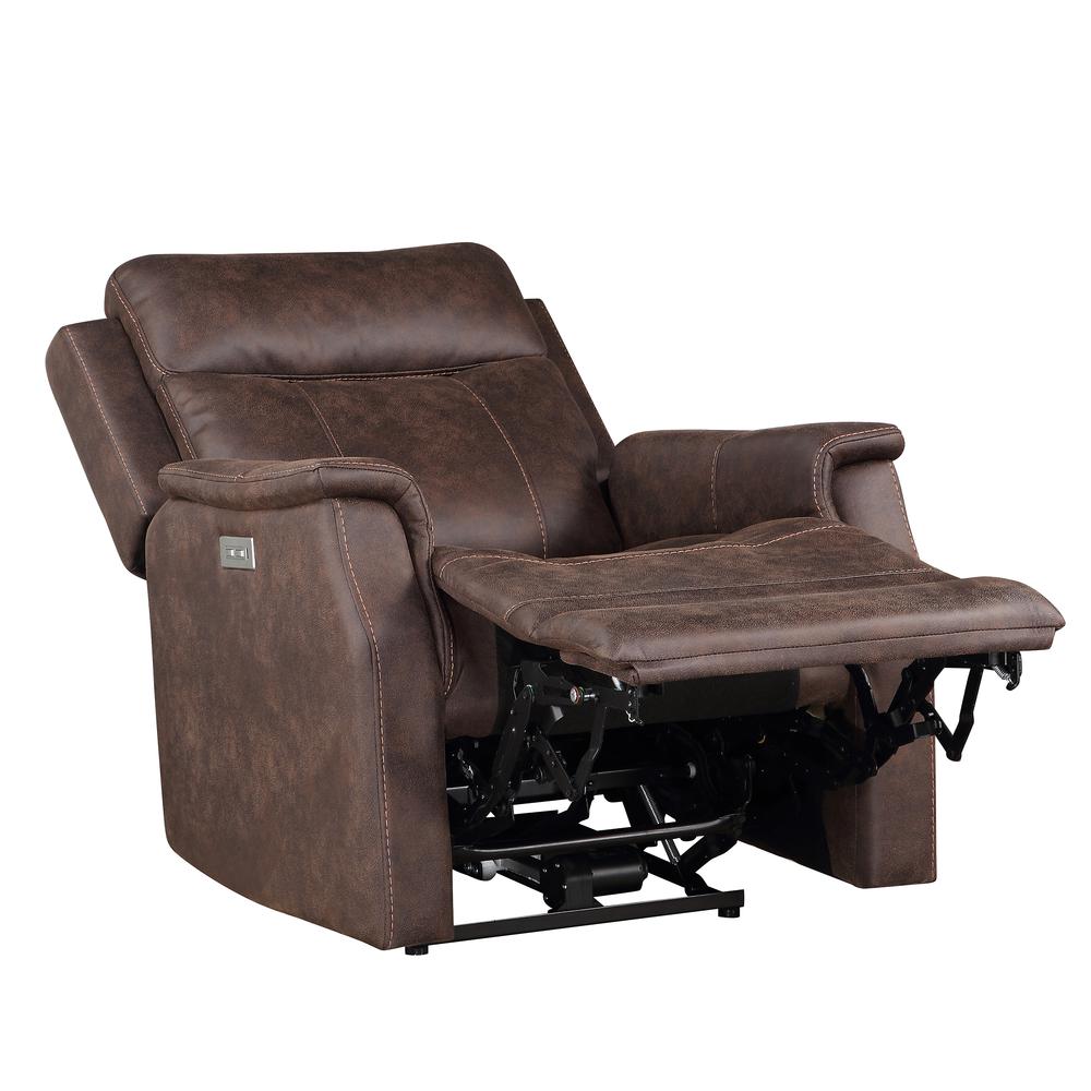 Valencia Dual Power Recliner - Walnut. Picture 3