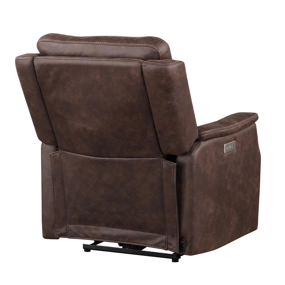 Valencia Dual Power Recliner - Walnut. Picture 4