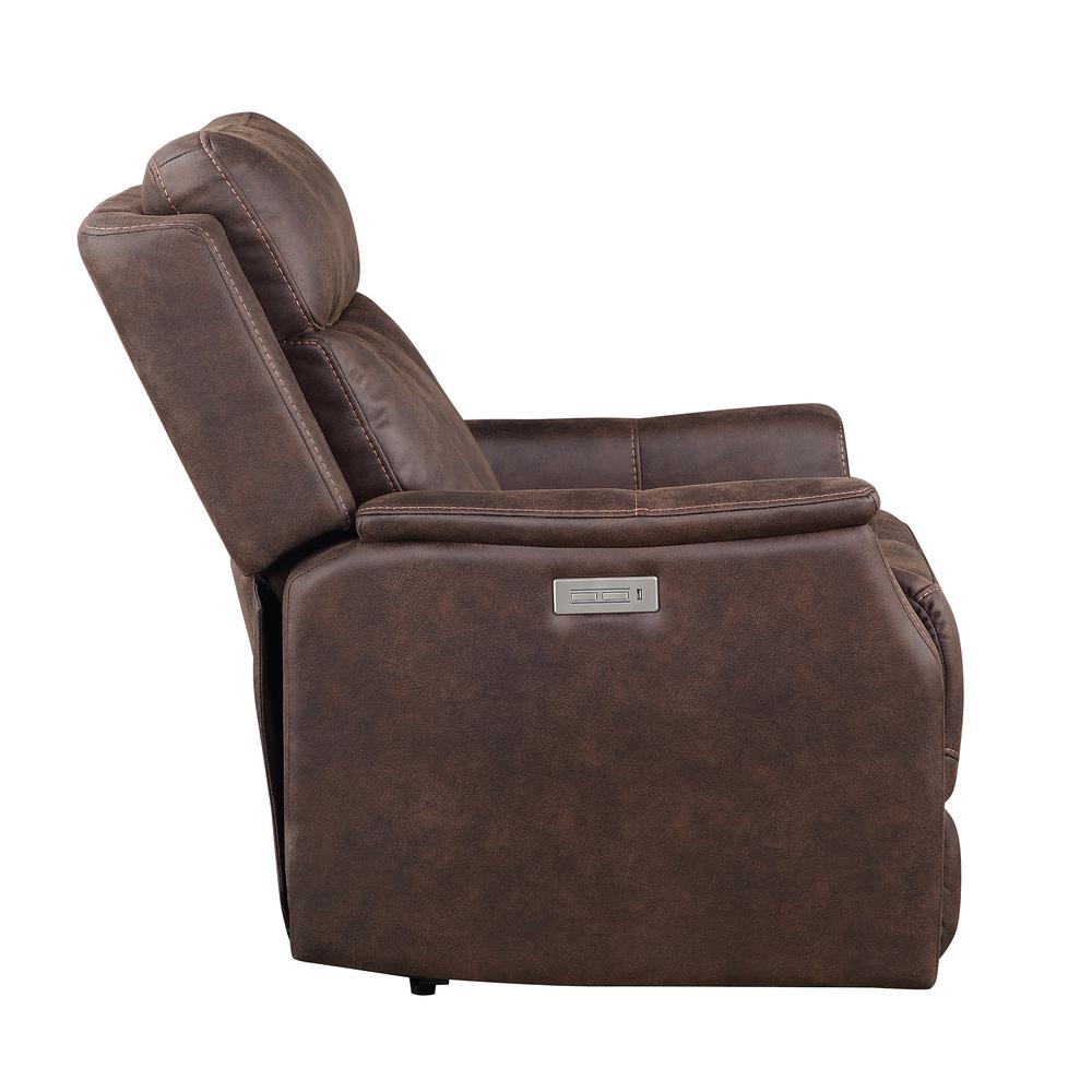 Valencia Dual Power Recliner - Walnut. Picture 5