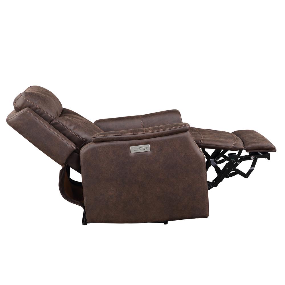 Valencia Dual Power Recliner - Walnut. Picture 7