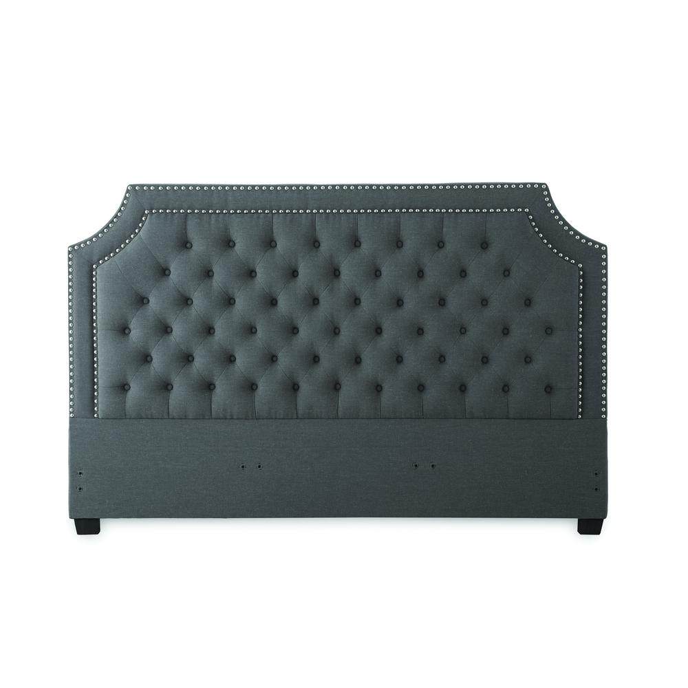 Willshire King Bed Gray. Picture 4