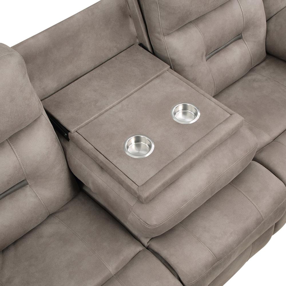 Abilene Tan Manual Sofa. Picture 3