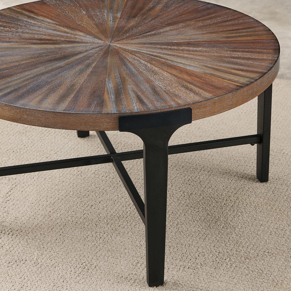Chevron Round Cocktail Table. Picture 3