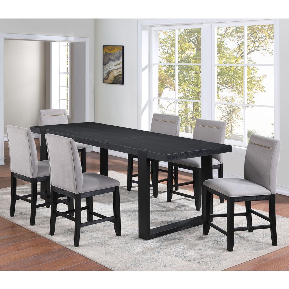 Yves 7pc Counter Height Dining Set. Picture 1