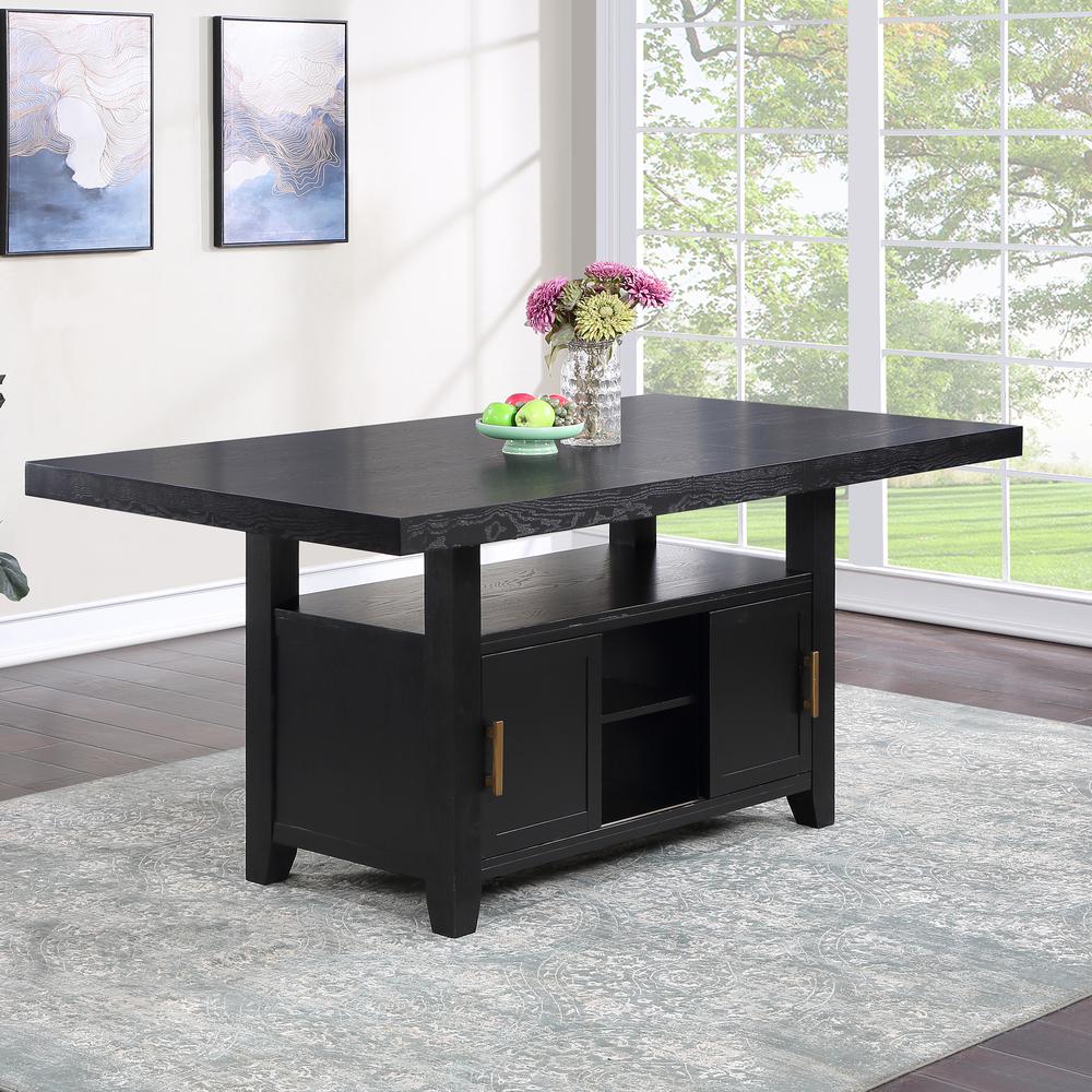 Yves Counter Height Dining Table with Storage. Picture 3