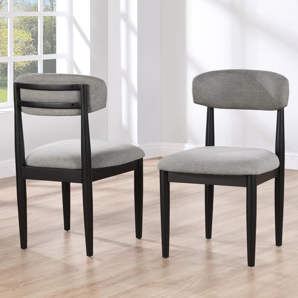 Magnolia Black Side Chair Set of Two. Picture 3