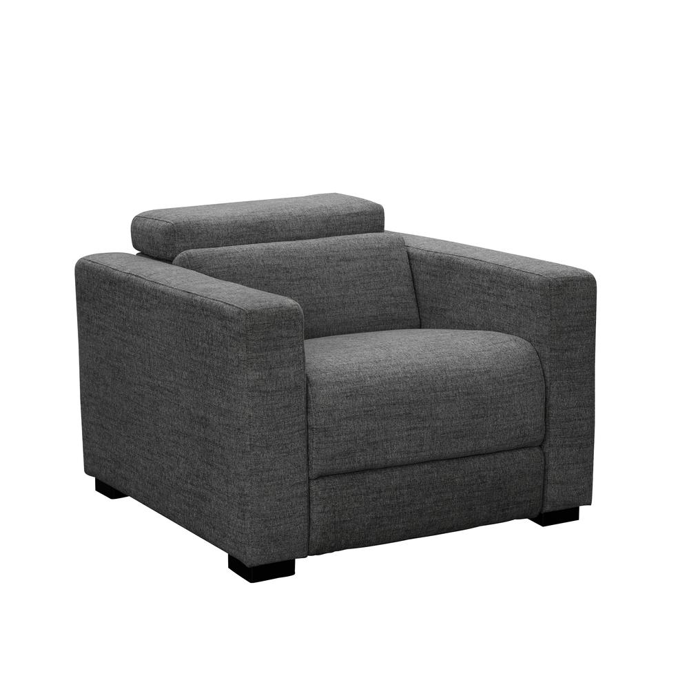 Zara Power Reclining Chair - Charcoal. Picture 2