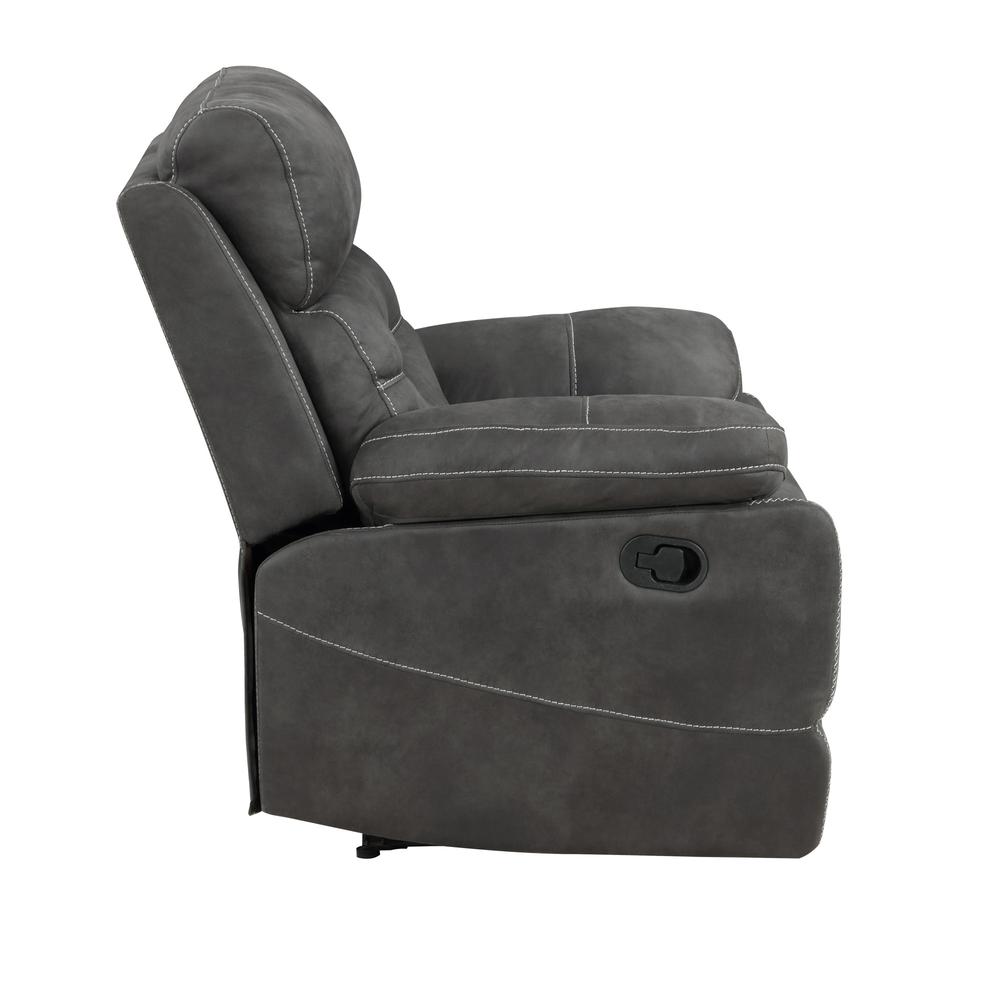 Rudger Gray Manual Recliner. Picture 4