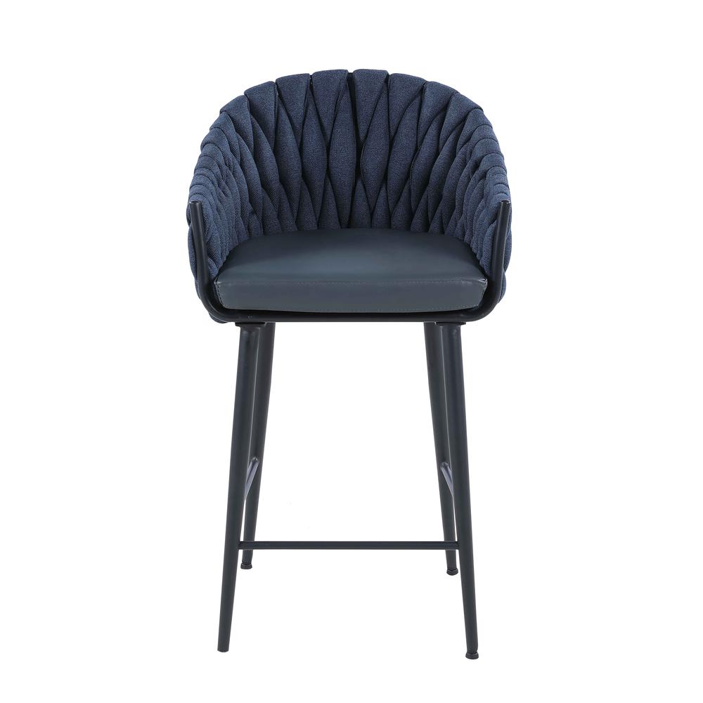 Modern Bar Stool w/ Weave Back. Picture 4