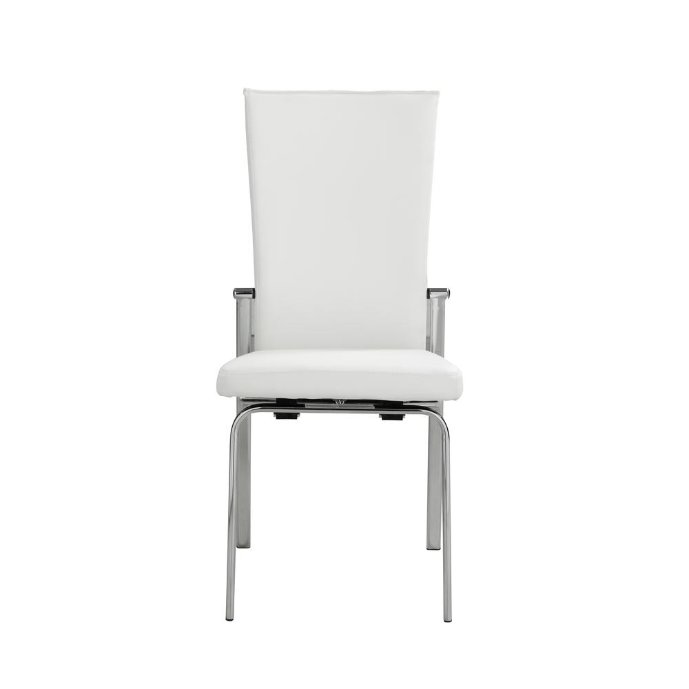 Motion Back Side Chair - Set Of 2, White. Picture 4