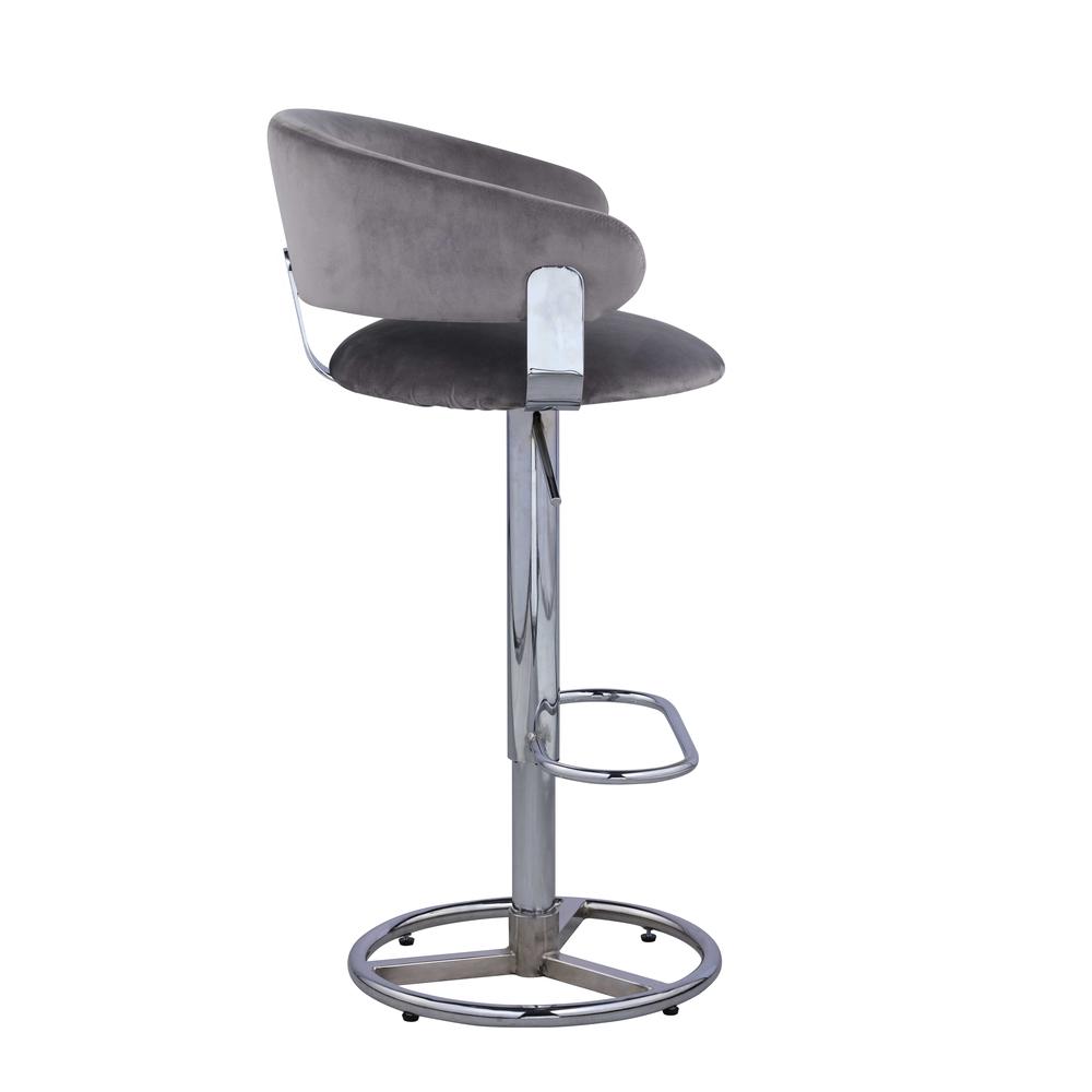 Contemporary Channel Back Height-Adjustable Stool. Picture 5