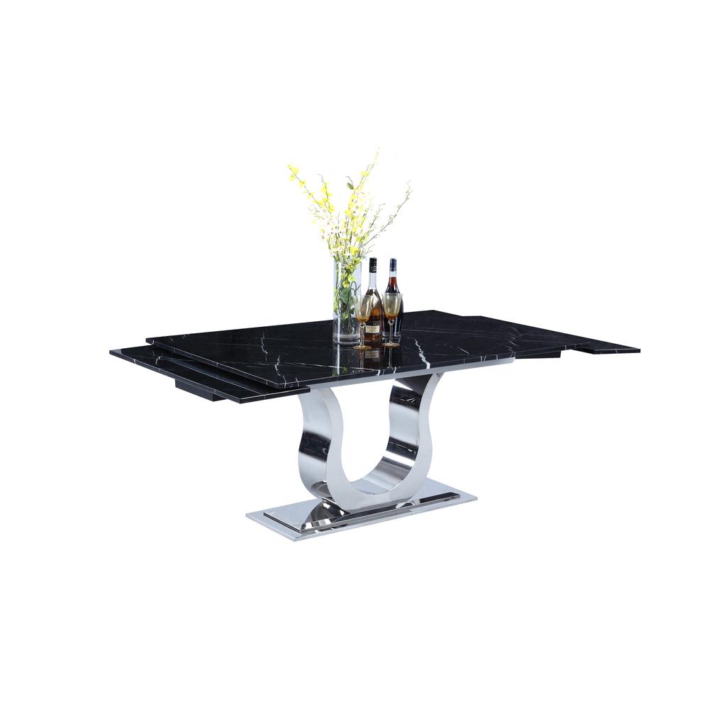 Nadia Dining Table, Black Marquina. Picture 4