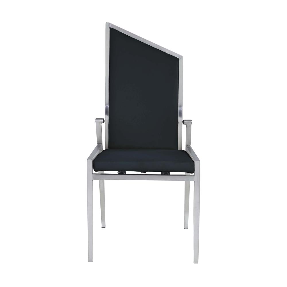 Contemporary Motion Back Side Chair - Set Of 2, Black. Picture 3