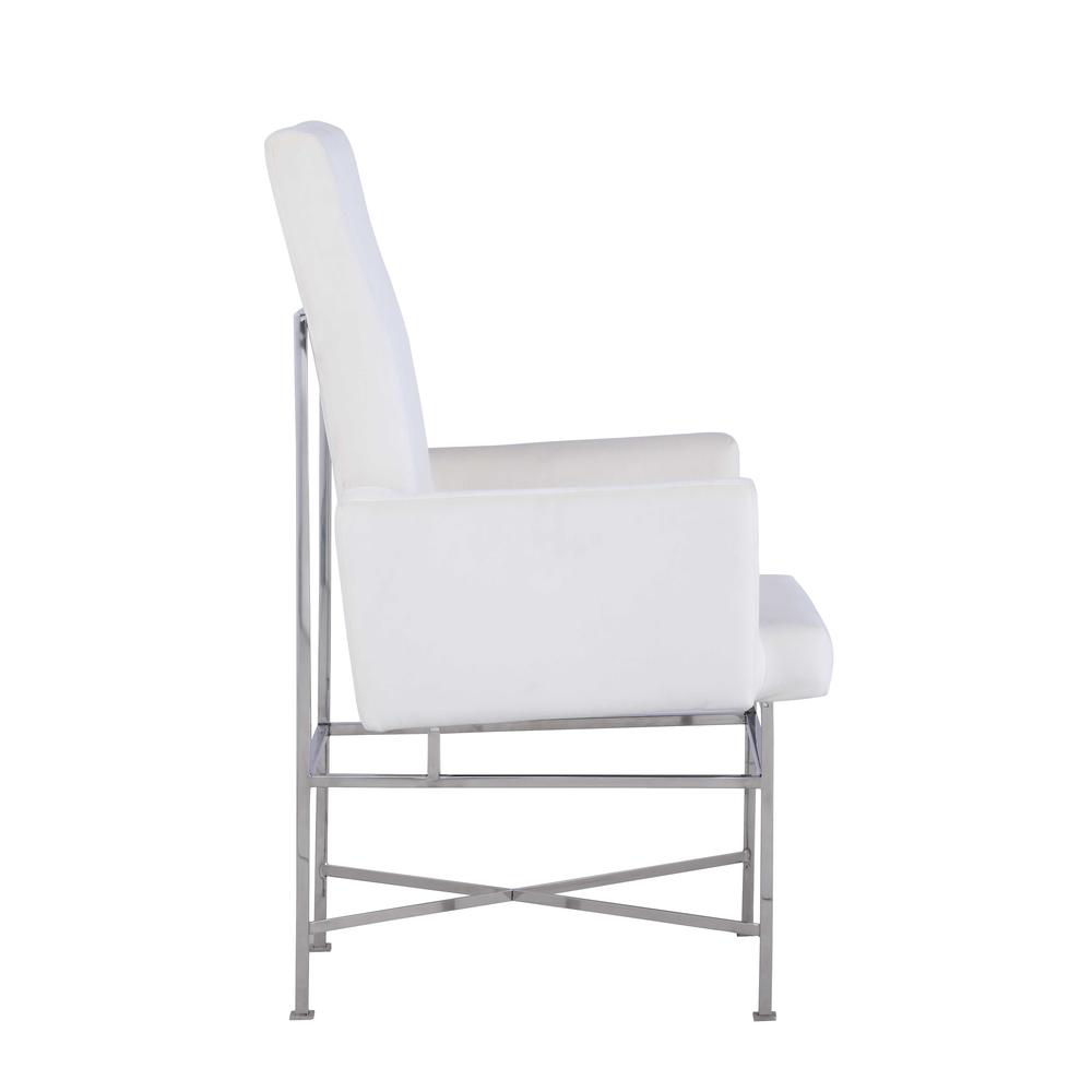 Contemporary Arm Chair w/ Steel Frame. Picture 6