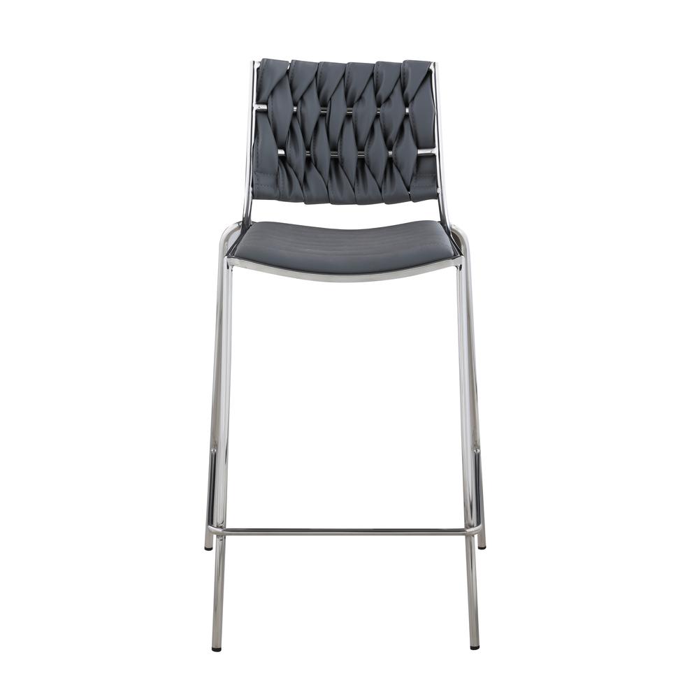 Contemporary Stackable Counter Stool w/ Weave Back. Picture 2