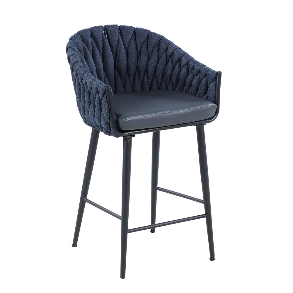 Modern Bar Stool w/ Weave Back. Picture 2