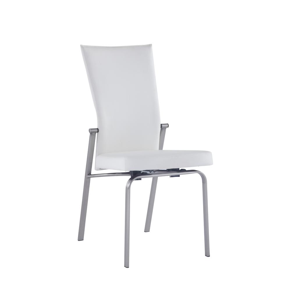 Motion Back Side Chair - Set Of 2, White. The main picture.