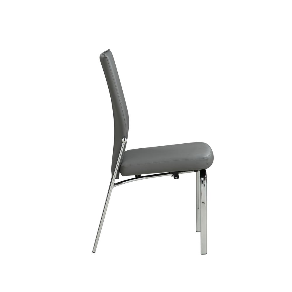 Motion Back Side Chair - Set Of 2, Gray. Picture 4