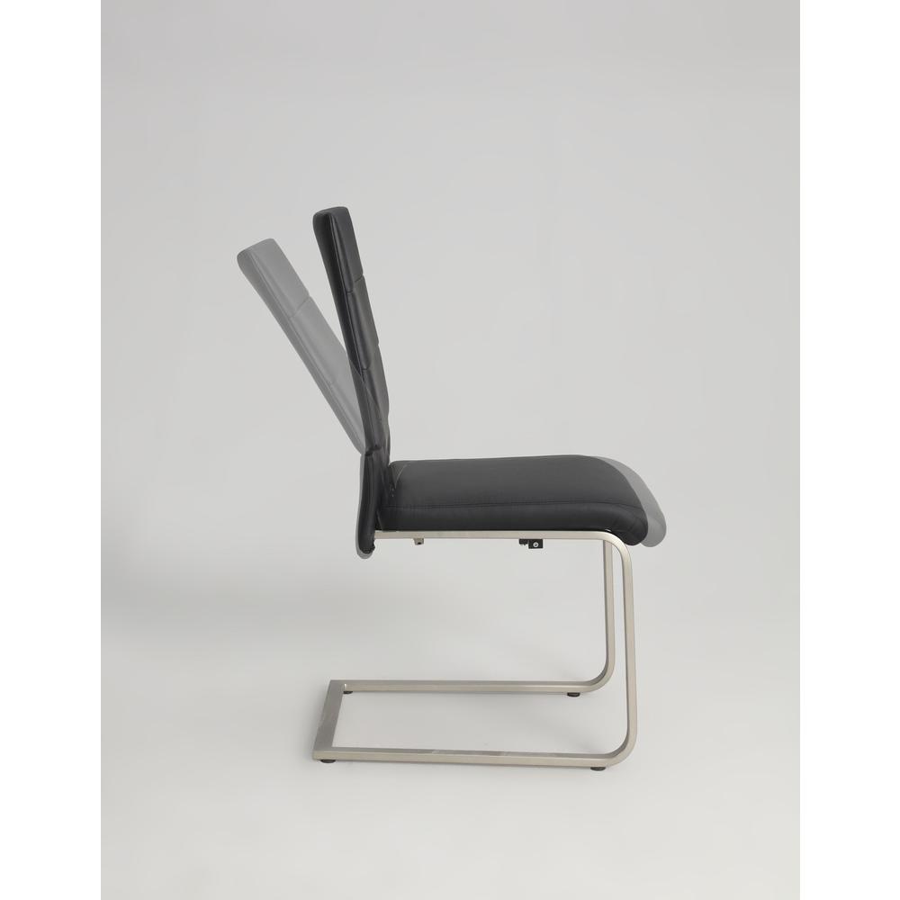 Motion Back Cantilever Side Chair, SAVANNAH-SC-BLK. Picture 3