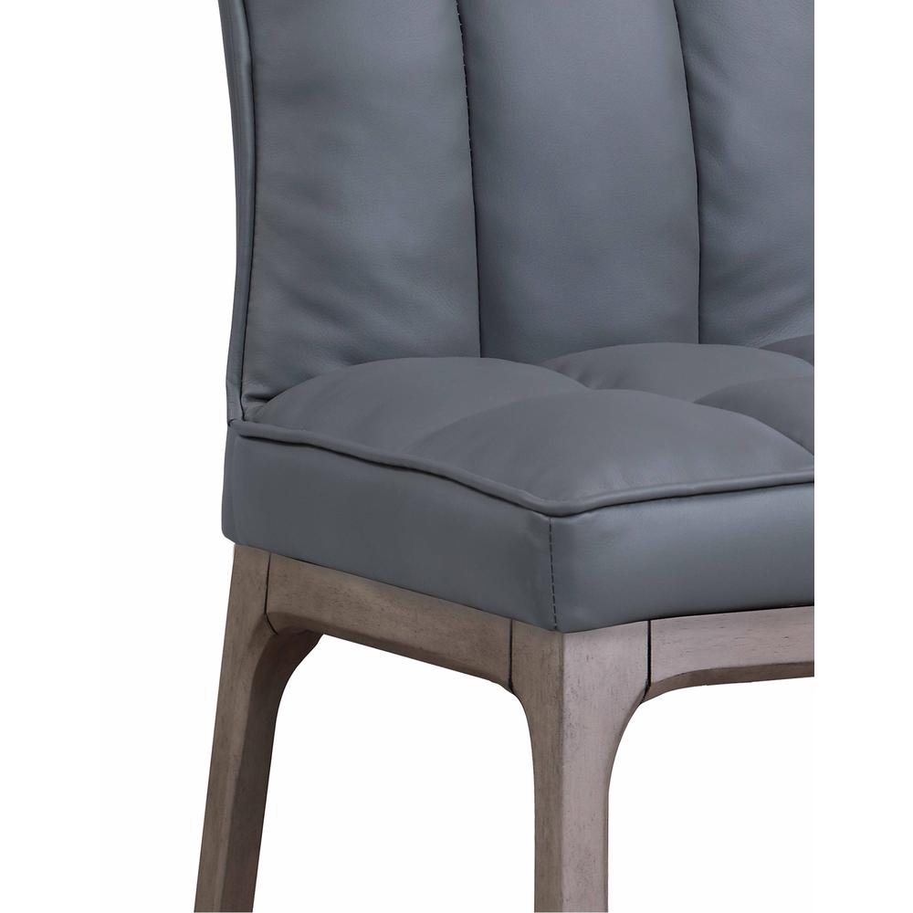Modern Tufted Side Chair with Solid Wood Frame. Picture 6