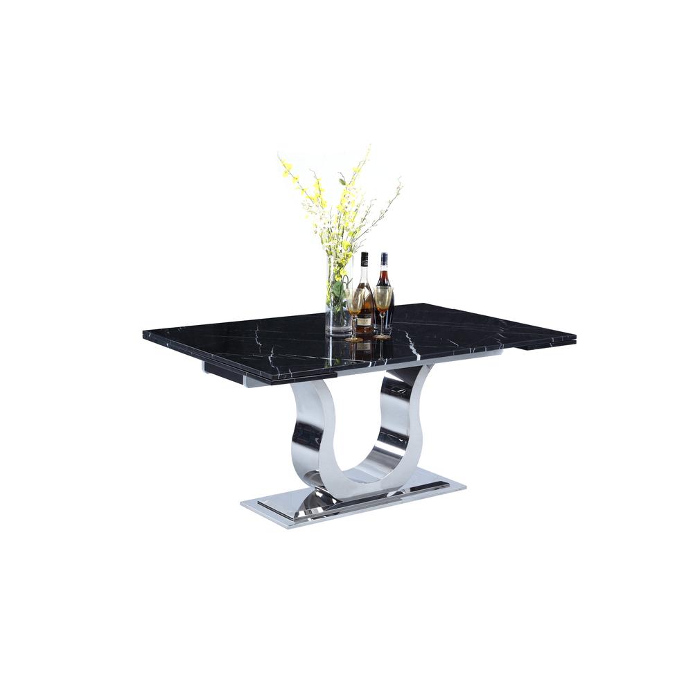 Nadia Dining Table, Black Marquina. Picture 2