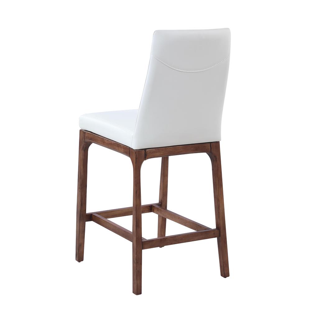Modern Counter Stool w/ Solid Wood Base. Picture 6