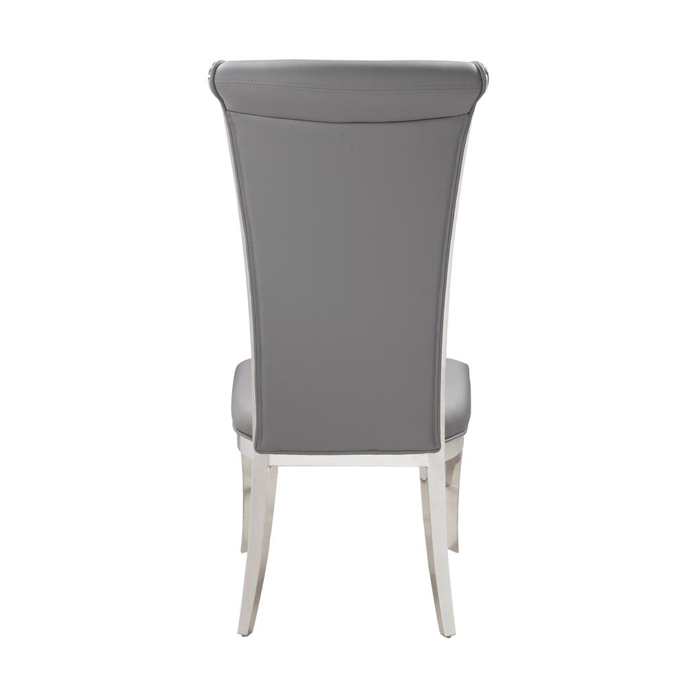 Modern Tall Rolled-Back Side Chair. Picture 6