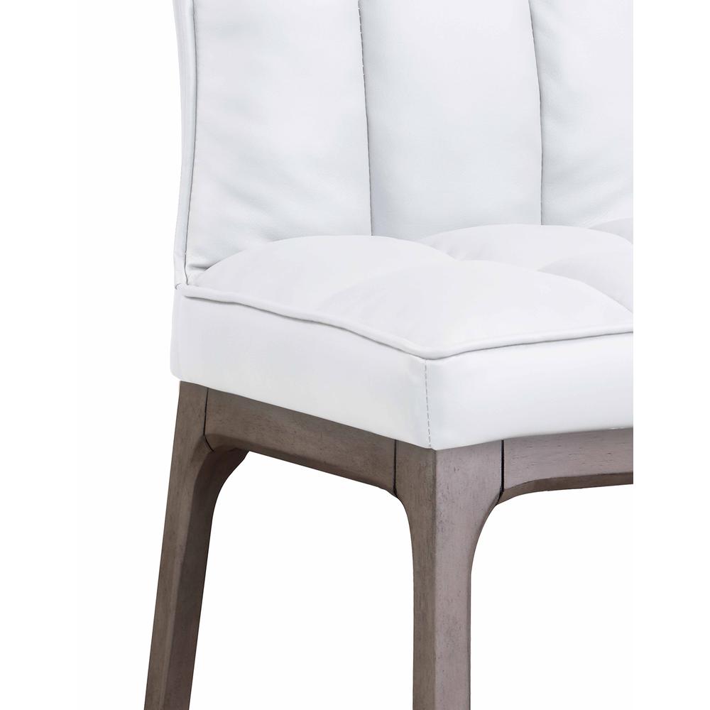 Modern Tufted Side Chair w/ Solid Wood Frame. Picture 6