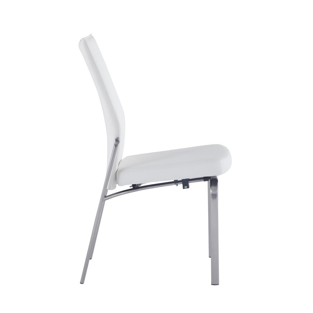 Motion Back Side Chair - Set Of 2, White. Picture 7
