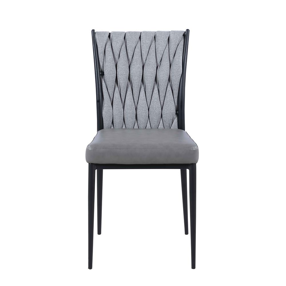 Contemporary Side Chair w/ Weave Back. The main picture.