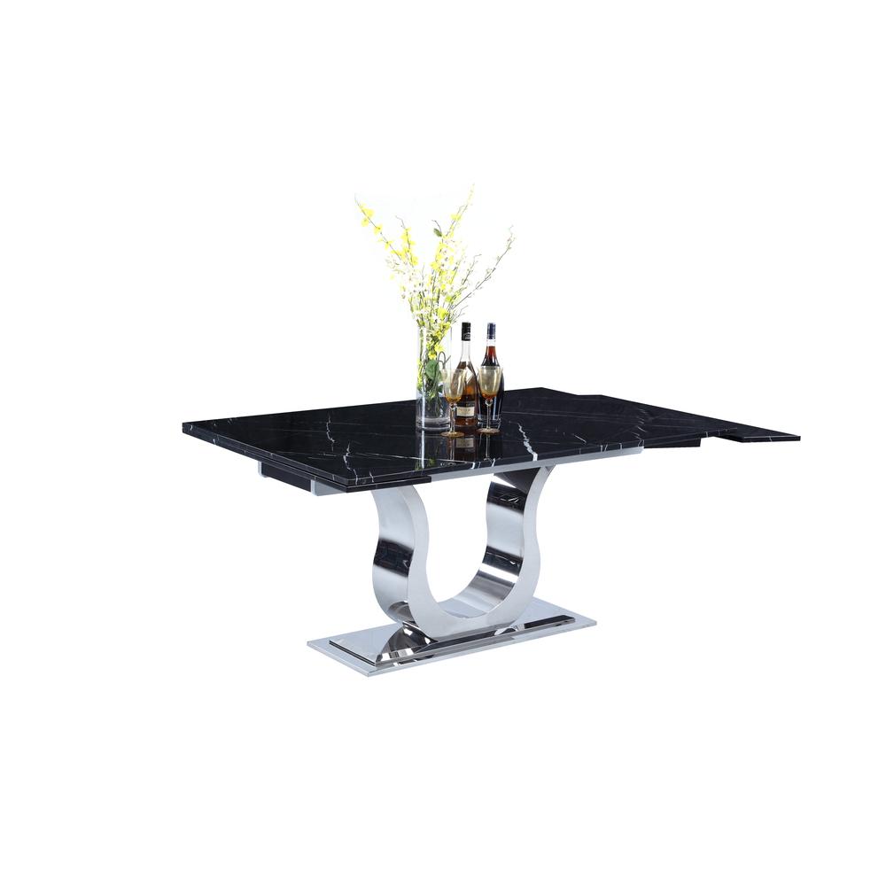 Nadia Dining Table, Black Marquina. Picture 3