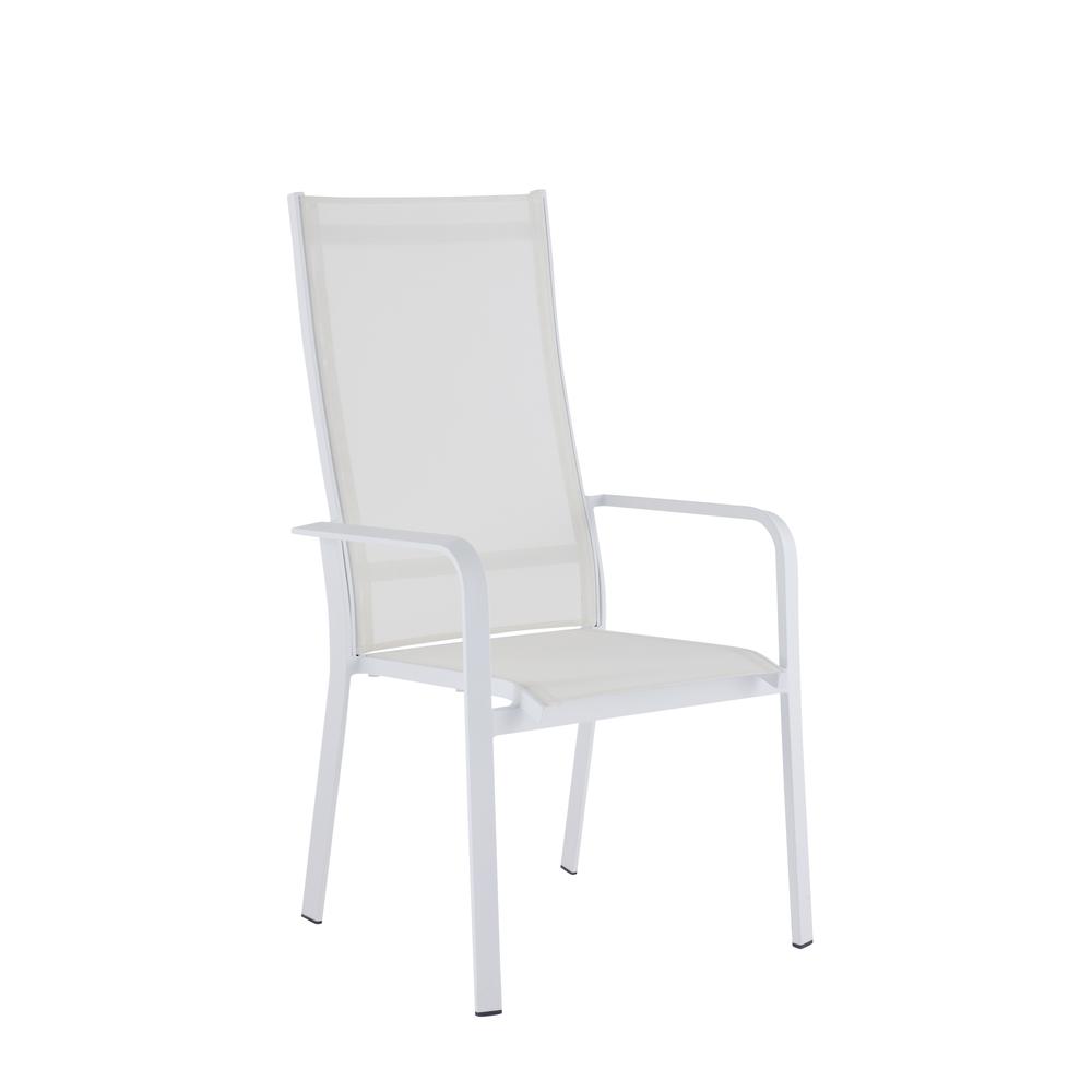 Contemporary High Back Outdoor Chair with Sling Seat - 2 per box. Picture 1