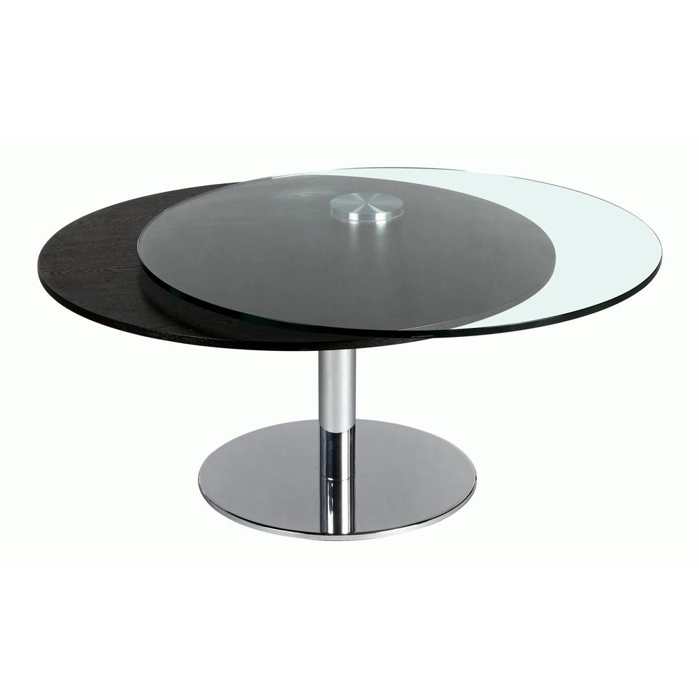 Cocktail Table, Merlot & Chrome. Picture 2