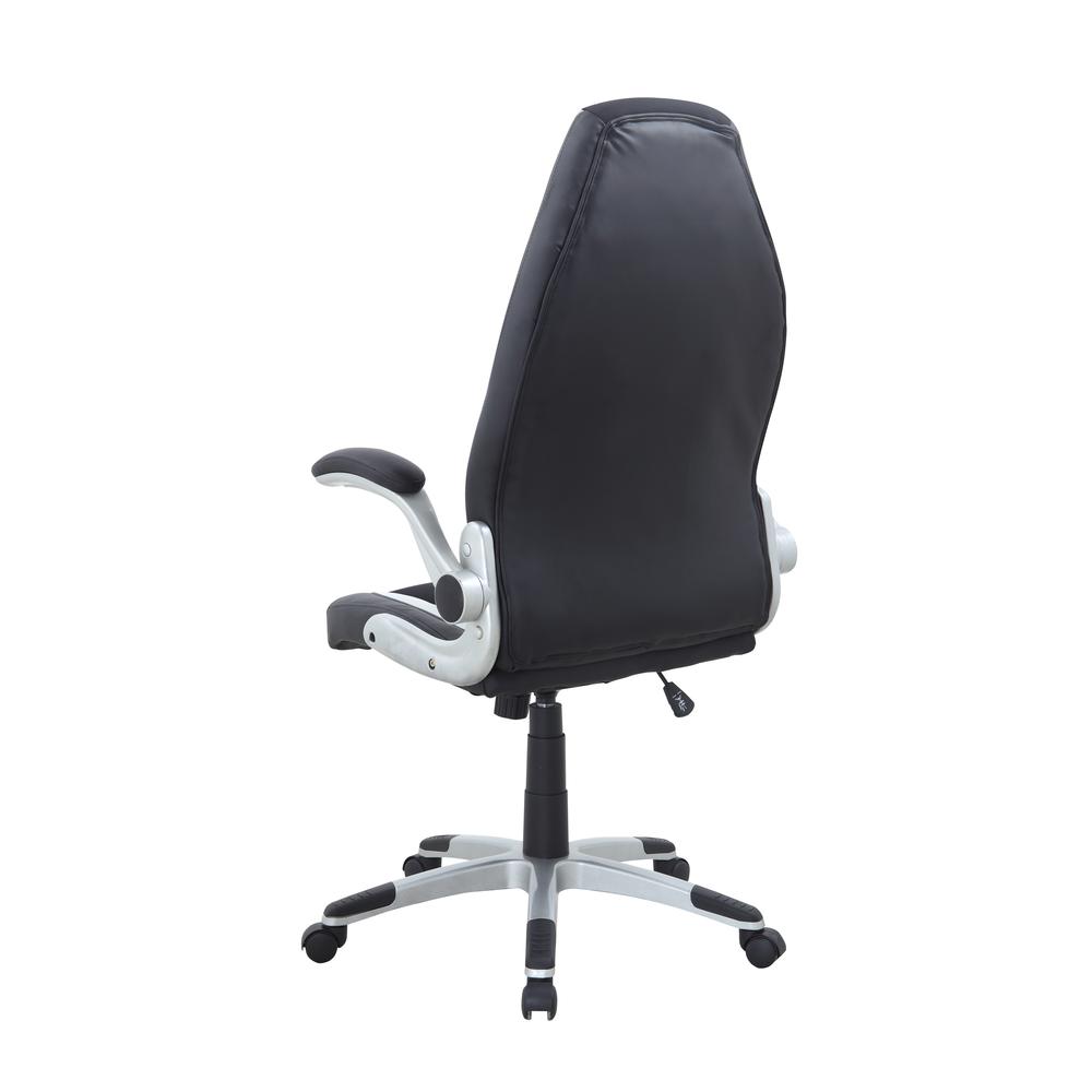 Modern Ergonomic 2-Tone Adjustable Computer Chair, Silver. Picture 3