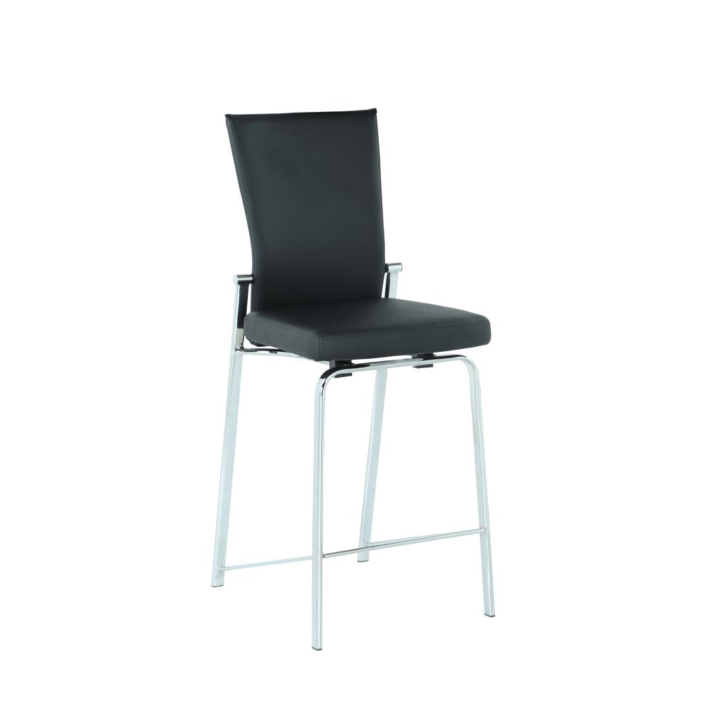 Motion Back Counter Stool, Black. Picture 1