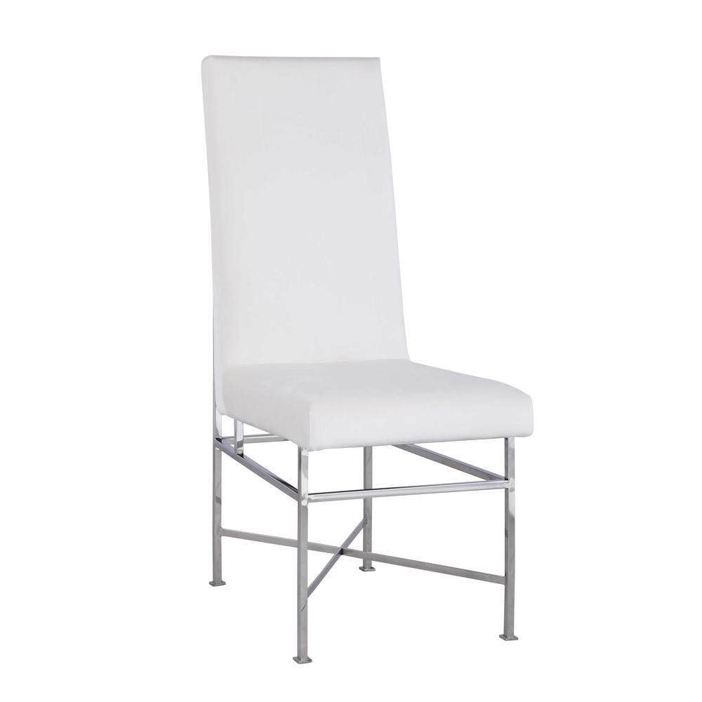 Contemporary Side Chair w/ Steel Frame. Picture 1