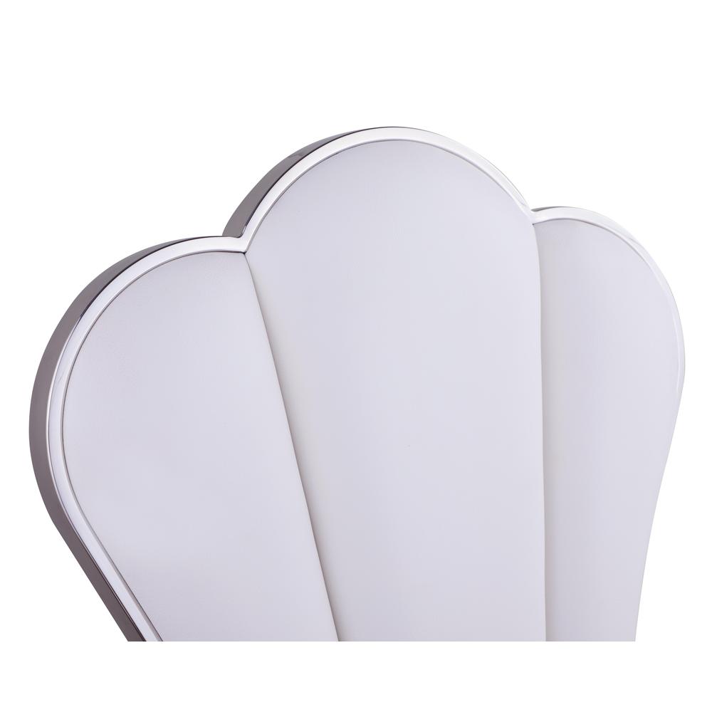 Shell Back Side Chair - Set Of 2, White. Picture 7