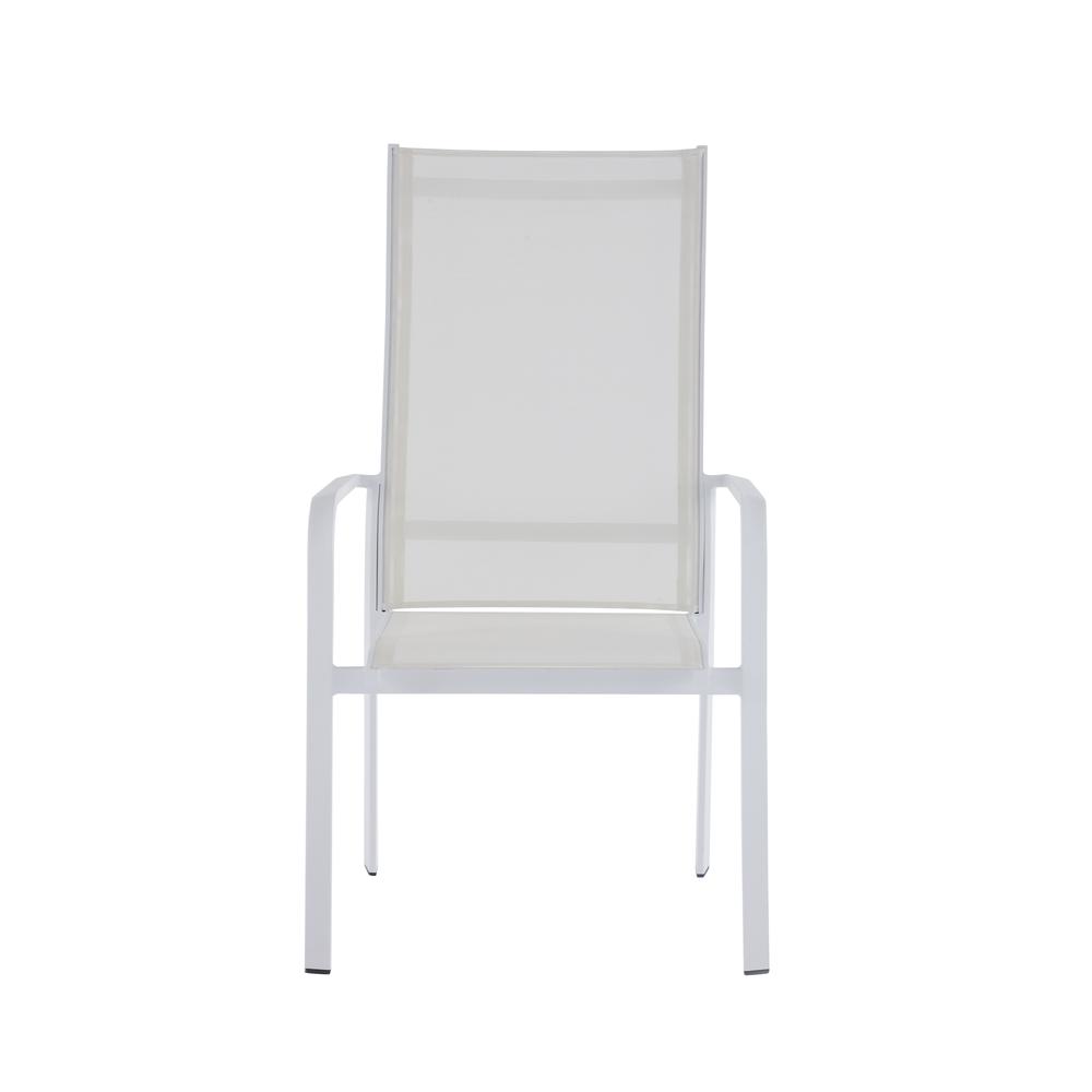Contemporary High Back Outdoor Chair with Sling Seat - 2 per box. Picture 4