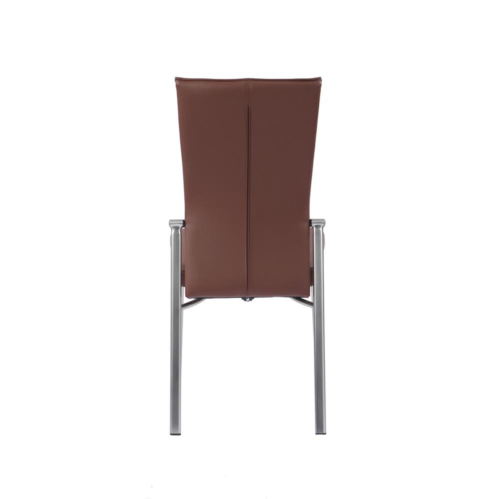 Motion Back Side Chair - Set Of 2, Brown. Picture 4