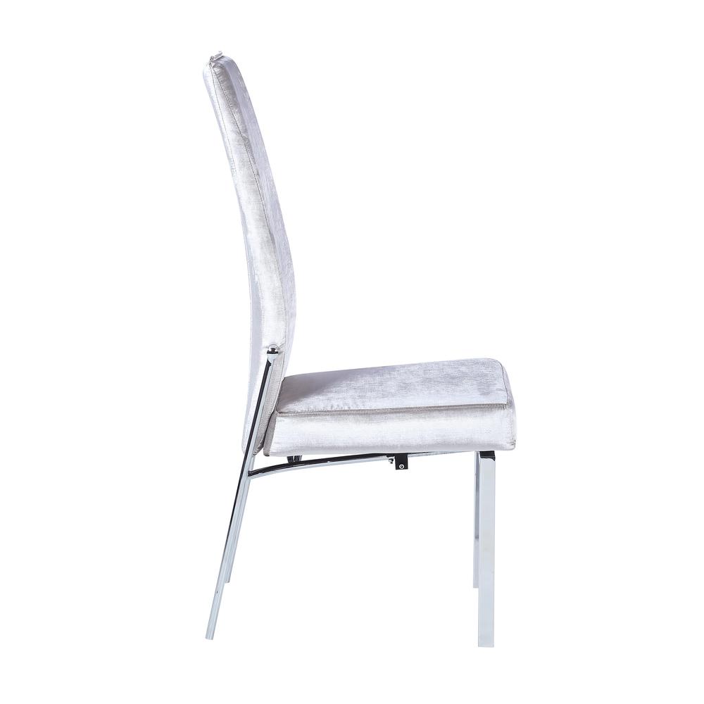 Contemporary Motion Back Side Chair w/ Chrome Frame. Picture 6