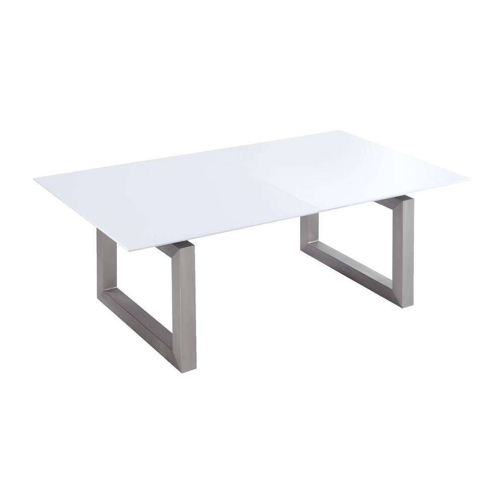 Ebony Dining Table, Gloss White. Picture 2