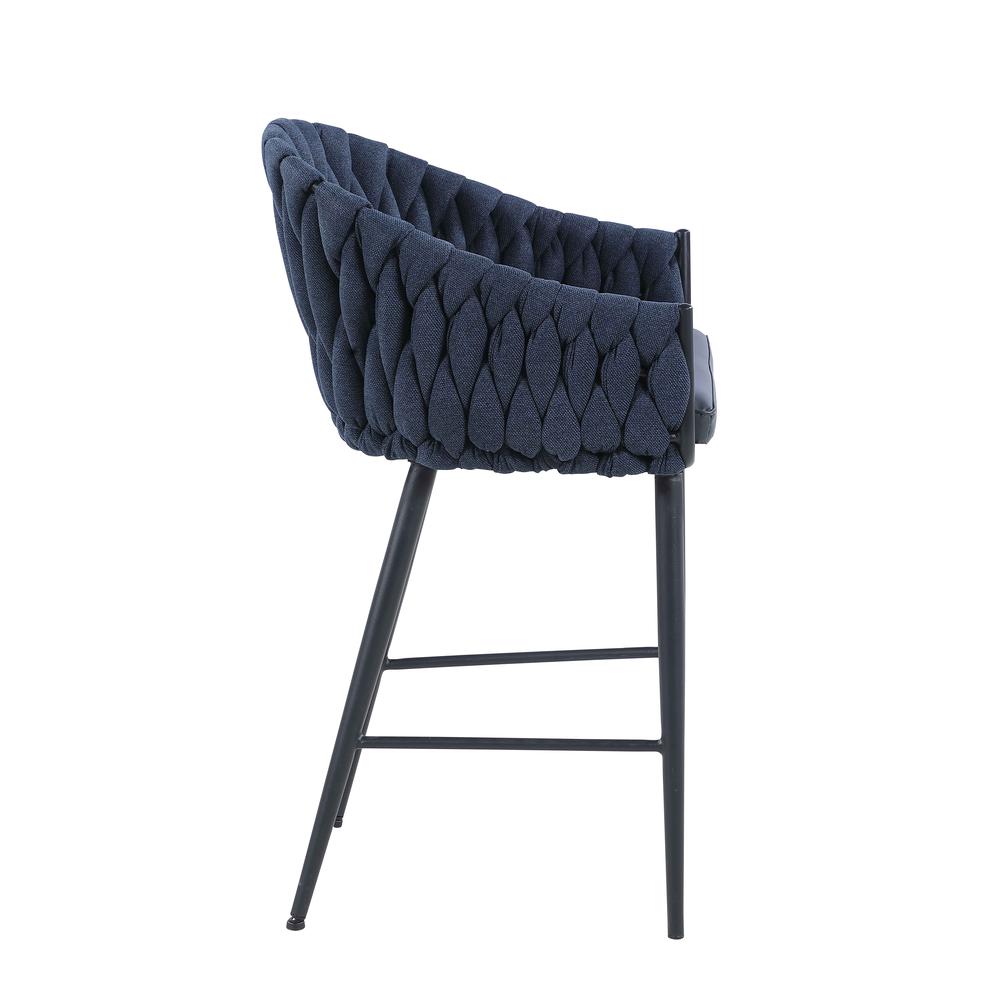 Modern Bar Stool w/ Weave Back. Picture 5