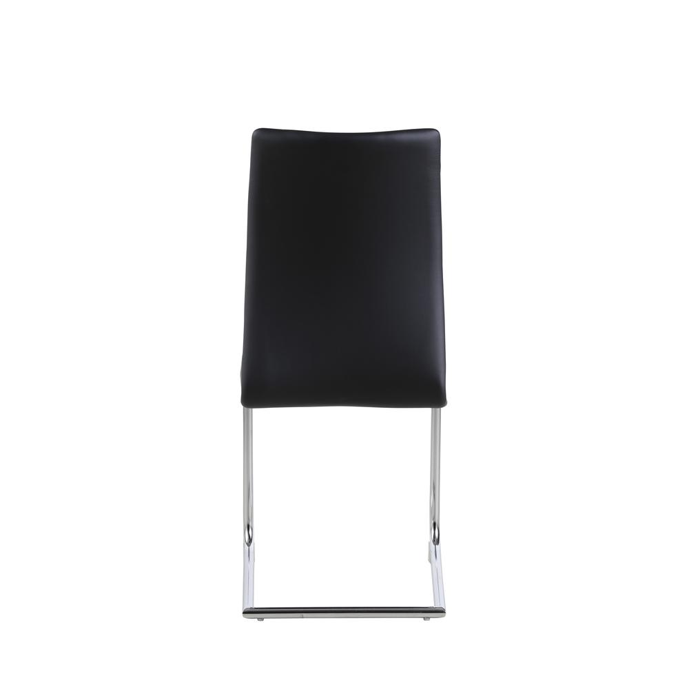 Contour Back Cantilever Side Chair  - Set Of 4, Black. Picture 5