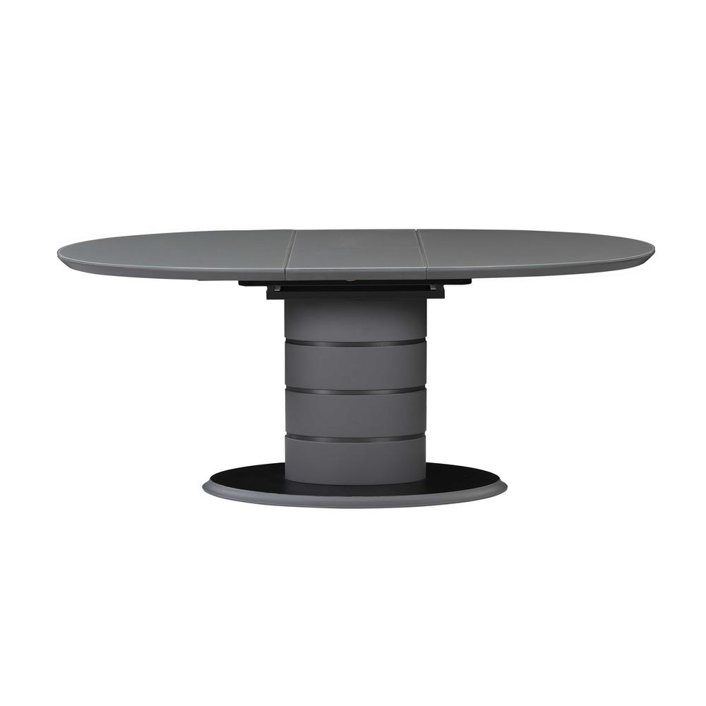 Contemporary Extendable Dining Table w/ Art Deco Strip Base. Picture 5