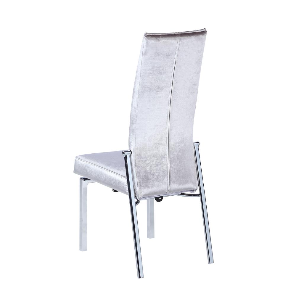 Contemporary Motion Back Side Chair w/ Chrome Frame. Picture 6