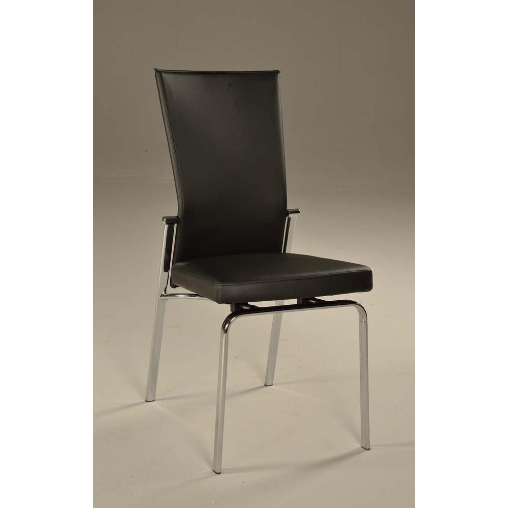 Motion Back Side Chair -- Set Of 2, Black. Picture 5